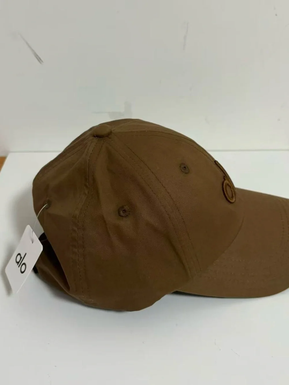 ALO Yoga Brown Embroidered Logo Baseball Cap